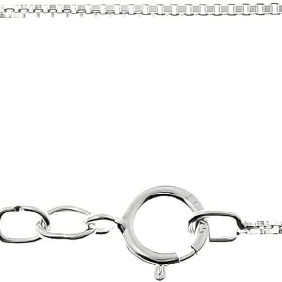 Personalized Women’s Necklace with 4 Discs - Sterling Silver & Rose Gold Charm - Picture 7 of 9